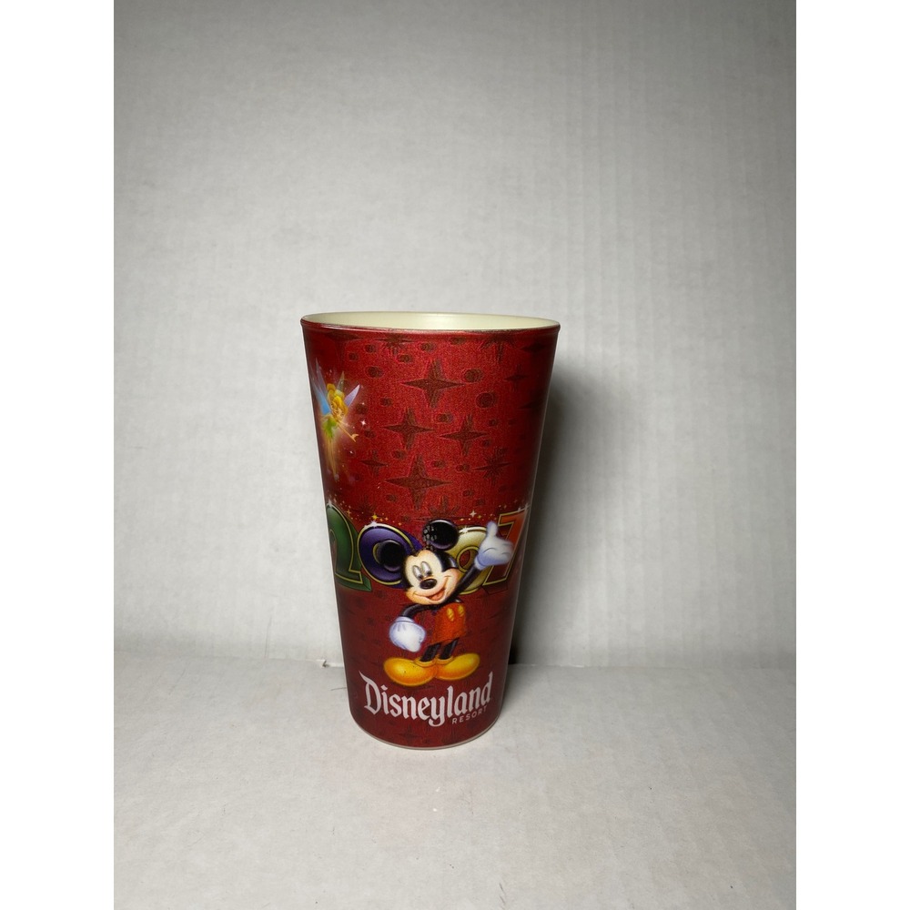 Disneyland Resort 2007 Mickey Mouse Stitch Souvenir Plastic Tumbler lenticular